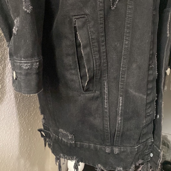 Zara Longline Denim Jacket - Picture 6 of 10